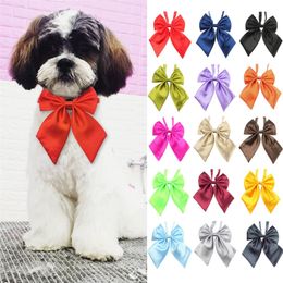 dogs mix NZ - Wholesale Mix Colors Pet Cat Dog Bow Tie Puppy Grooming Products Adjustable Dog Bows Neck Tie Accessories For Dogs Pet Supplies LJ201130