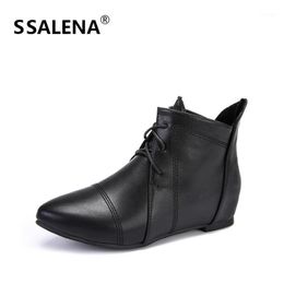 bottines pointues plates