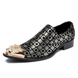 Mens Metal Shiny Leather Wedding Pointy Toe Slip On Casual Pumps Business Shoes Mens Metal Shiny Leather Wedding Pointy Toe Slip On Casual Pumps Business Shoes