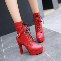 high heel biker boots