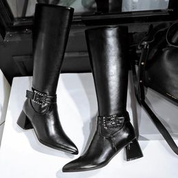 belted thigh high boots size 10