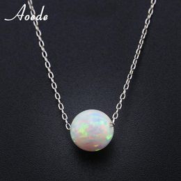 10mm Opal gemstone ball 925 sterling silver necklace moonstone pendant Gift D3 10mm Opal gemstone ball 925 sterling silver necklace moonstone pendant Gift D3