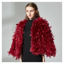 fluffy feather jacket
