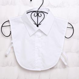 Con solapa cuello desmontable para mujeres de Encaje Camisa Collar Gargantilla Collar capa falso falso