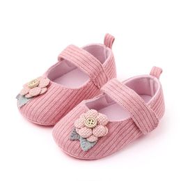 Sandalias de flores de verano para bebé conjunto de zapatos para niñas zapatos para bebés primeros caminantes diadema de algodón con lazo antideslizante 