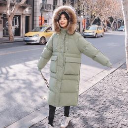 light green parka