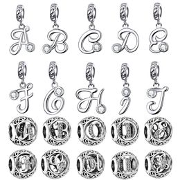 100% 925 Plata Alphabet Carta A-zcharm Perlas Europe Letter 100% 925 Plata Alphabet Carta A-zcharm Perlas Europe Letter