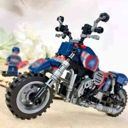 Motociclismo juguete muchacho de los niños rompecabezas pequeños bloques de construcción de juguete muñeca 8pcs 