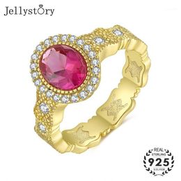 Anillo De Joyería Femenina De Moda Jellystory Sqaure Yellow Anillo De Joyería Femenina De Moda Jellystory Sqaure Yellow
