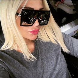 Soei de gran tamaño sin marco para una mujer gafas de solmujer Soei de gran tamaño sin marco para una mujer gafas de solmujer
