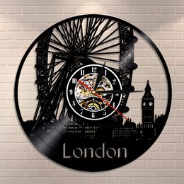 Las Vegas Skyline Record Vinyl Clock 12'' Vinyl Record Clock Wall Home Decor UK
