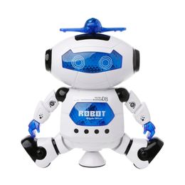 Bailar eléctrica Hexápodo acero Robot de música ligera del regalo de los niños de cumpleaños del juguete Bailar eléctrica Hexápodo acero Robot de música ligera del regalo de los niños de cumpleaños del juguete