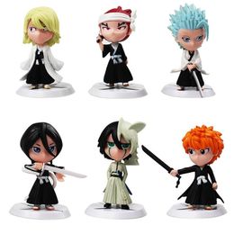 6pcs//Set Bleach Kurosaki Ichigo Characters Figur Modell Spielzeug 8cm