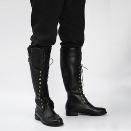 knee length boots men