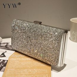 silver sequin clutch purse