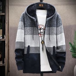 mens hooded cardigan sweater