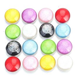 Snap Charms Flower Resin Vocheng 6 Colors 18mm Colorful Button Jewelry Vn-1286