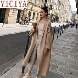 abrigo extra largo mujer