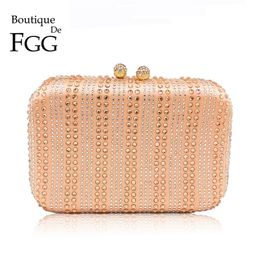 champagne colour clutch bolsa