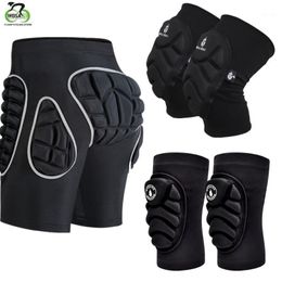 3D Protection Hip EVA Padded Short Pants Unisex Adult Children Protective Gear for Outdoor Sports Skiiing Skating Snowboard Skateboarding Cycling Impact Protection 
