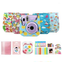 Ladieshow Camera Bag Estuche Transparente para c/ámara de PVC con Correa para el Hombro para Fujifilm Instax Mini 11//9//8