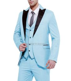 sky blue coat pent