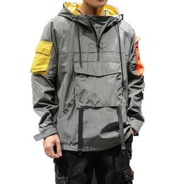 mens pullover waterproof jacket