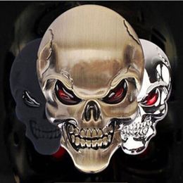 Chromed Gold 6" 3D ABS Emblem Decal Glossy Sticker Fire Skull Skeleton Car Motor Chromed Gold 6" 3D ABS Emblem Decal Glossy Sticker Fire Skull Skeleton Car Motor
