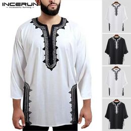 SportsX Mens African Vogue Relaxed-Fit Long Sleeve O-Neck Ethnic Style Shirt SportsX Mens African Vogue Relaxed-Fit Long Sleeve O-Neck Ethnic Style Shirt