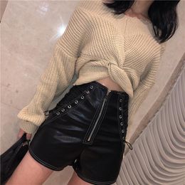 black leather shorts tumblr