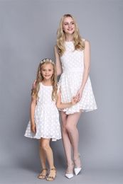 white dress for mom and daughter