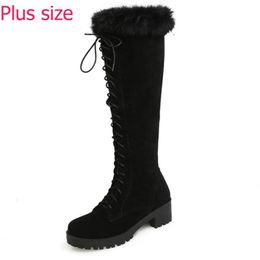 Distribuidores de Descuento Botas De Piel De La Rodilla Más Tamaño 2021 en  Venta en DHgate.com