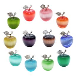 Christmas Gift Xmas New 3D Fashion Red Agate Apple Shape Natural Stone Charm 