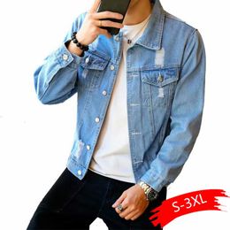 sky blue denim jacket men