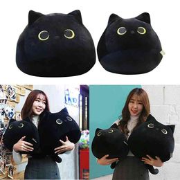 large stuffed black cat