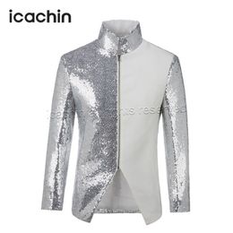 white sequin jacket mens