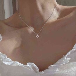 Flash Diamond Square Circle Interlocking Double Loop Necklace Pendant Women Girls s925 Sterling Silver Chain Clavicle Short Woman Geometric Gift Ideas Flash Diamond Square Circle Interlocking Double Loop Necklace Pendant Women Girls s925 Sterling Silver Chain Clavicle Short Woman Geometric Gift Ideas