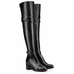 Botas Altas De Muslo De Fondo Rojo Oferta Online | DHgate.com