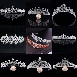 Princess Crown Tiara Diadem Crown Bridal Headdress Simple Fashion Accessories Women Girls Hair H074 Princess Crown Tiara Diadem Crown Bridal Headdress Simple Fashion Accessories Women Girls Hair H074