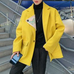 yellow wool winter coats