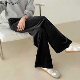 Pantalones De Moda De Las Mujeres Solid Plus Terciopelo Elás Pantalones De Moda De Las Mujeres Solid Plus Terciopelo Elás