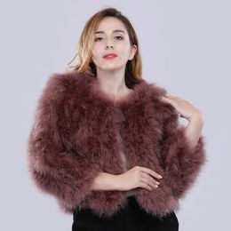 turkey feather coat
