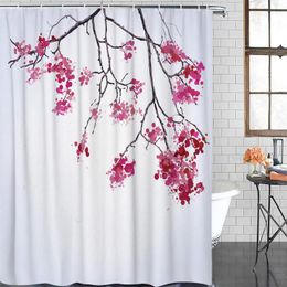 Red and Pink Blossom Flowers Decorative Bathroom Curtains Machine Washable LIVILAN Floral Shower Curtain 72Wx72H Inches Poppy Shower Curtain Colorful Fabric Shower Curtain Set with Hooks Red and Pink Blossom Flowers Decorative Bathroom Curtains Machine Washable LIVILAN Floral Shower Curtain 72Wx72H Inches Poppy Shower Curtain Colorful Fabric Shower Curtain Set with Hooks