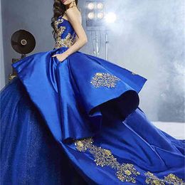 royal blue gown for wedding