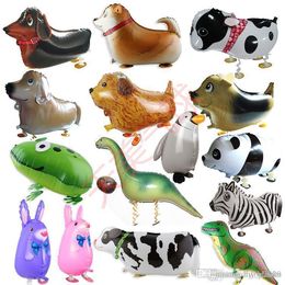 SET//LOT OF 75 WALKING ANIMAL BALLOON PETS AIR WALKERS FOIL HELIUM BIRTHDAY PARTY