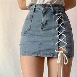 Tight denim skirts online Clearance