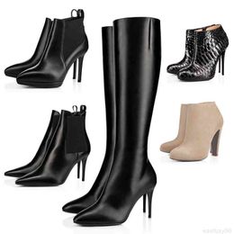 red bottom thigh boots