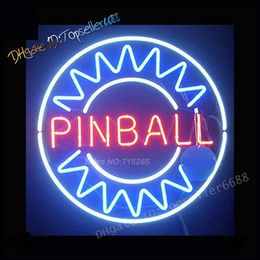 New Play Pinball Here Neon Sign Beer Bar Pub Gift 17"x14" 