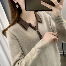 Compre al por mayor Suéter Cuello De La Camisa De Las Mujeres de bajo  precio \u0026 de calidad con envío gratuito | Es.DHgate