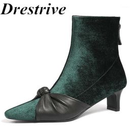 dark green low heels